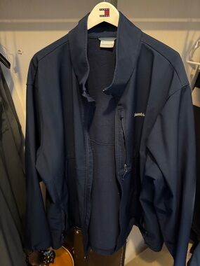 Columbia Men's Navy Softshell Jacket 5xlt as is